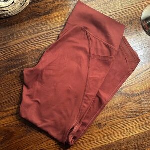 All in Motion High-Rise Leggings Women’s [Size XL] Burgundy Red Athletic